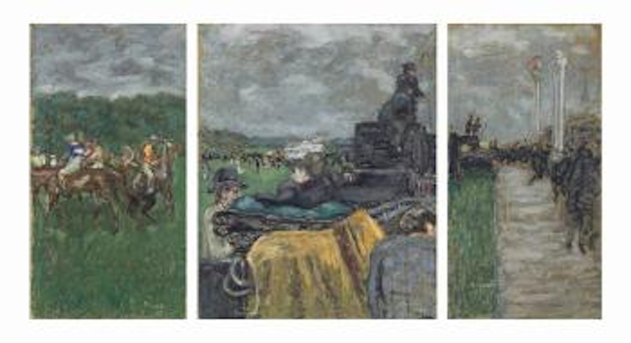 Les courses à Longchamp by Pierre Bonnard