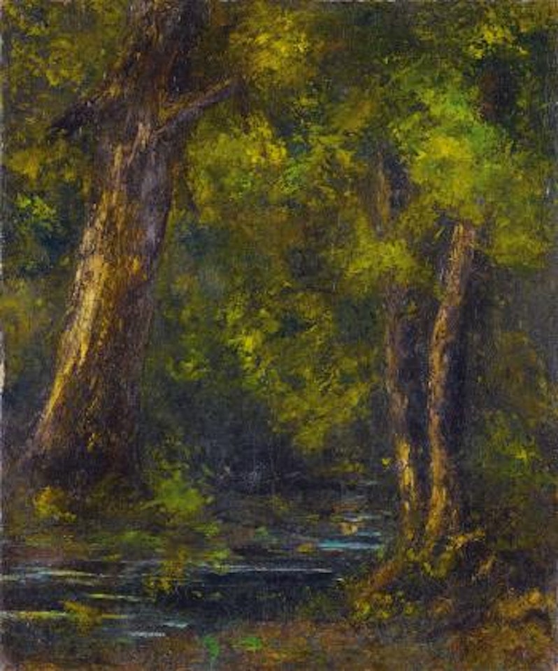 Rivière Dans Un Sous-bois by Gustave Courbet