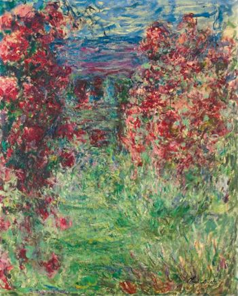 La maison dans les roses by Claude Monet