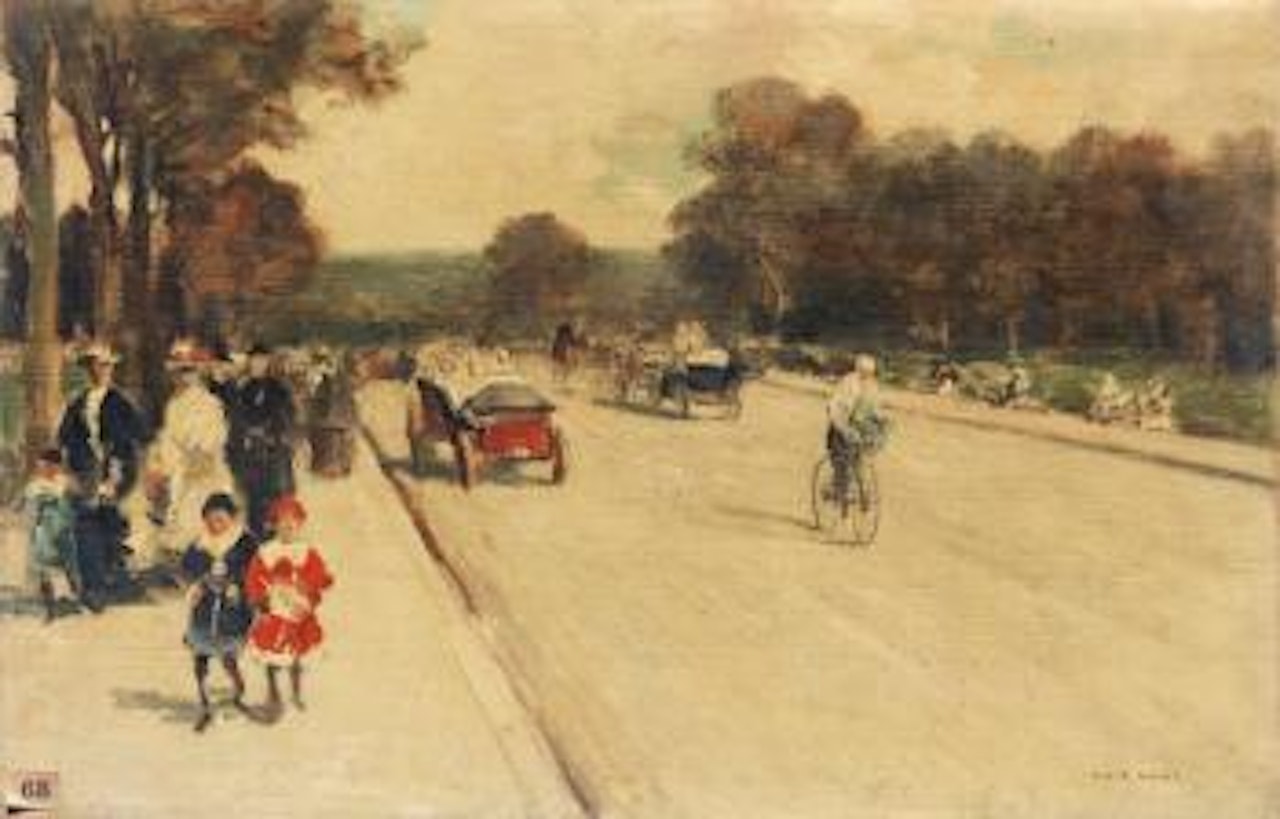 La Promenade, Avenue Du Bois De Boulogne à Paris by Luigi Loir