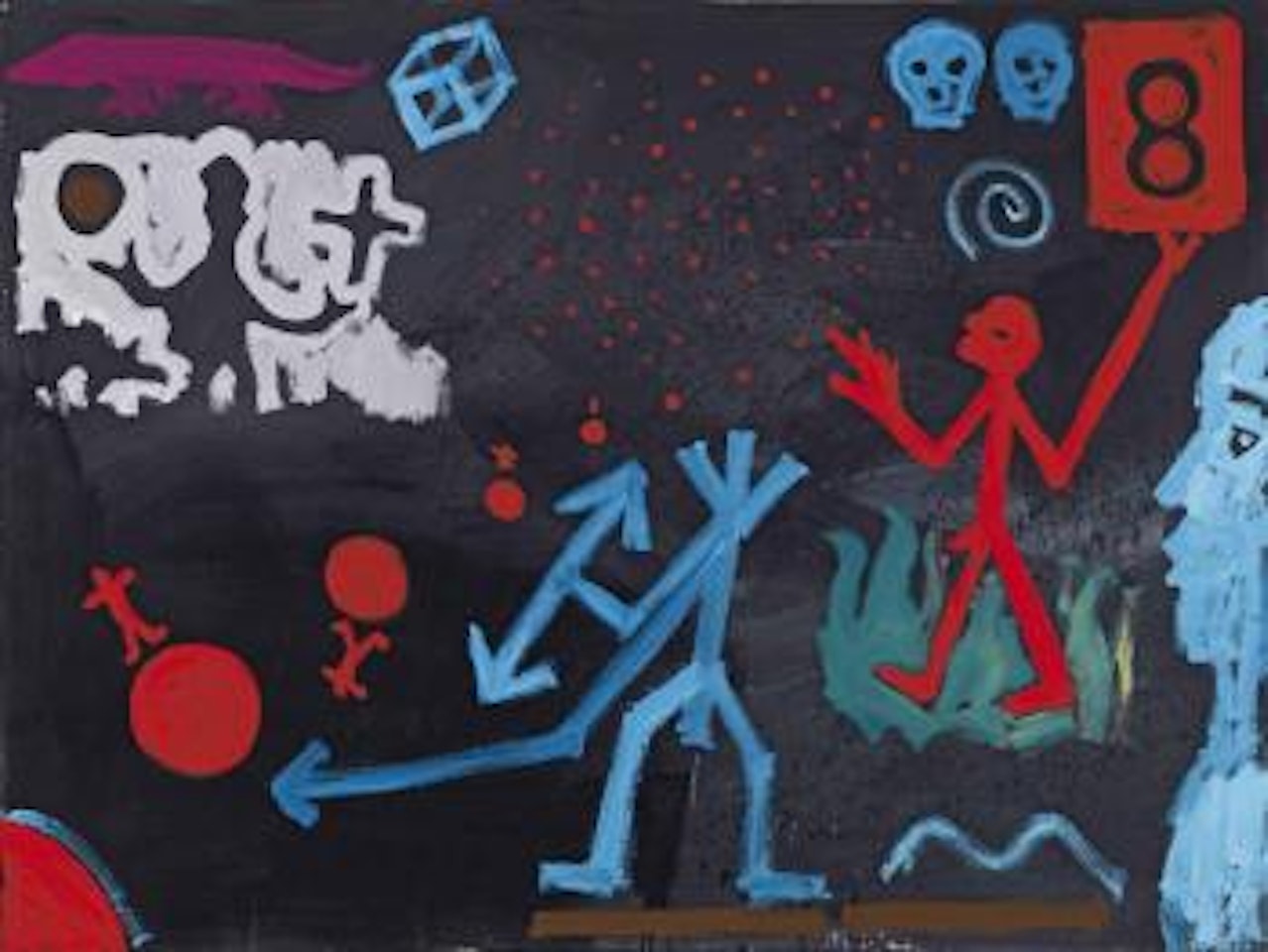 Erinnerung Giordano Bruno by A.R. Penck