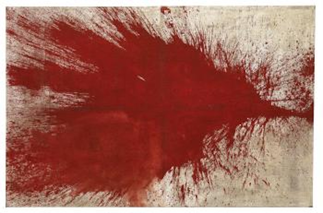 Action painting by Hermann Nitsch