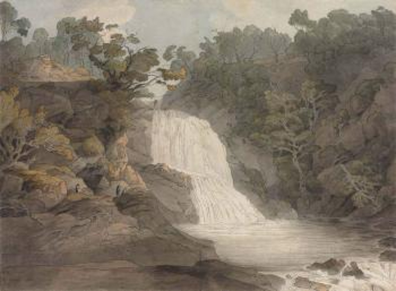 View of the cataract of the Mothvaye, Merionethshire, North Wales by Francis Towne