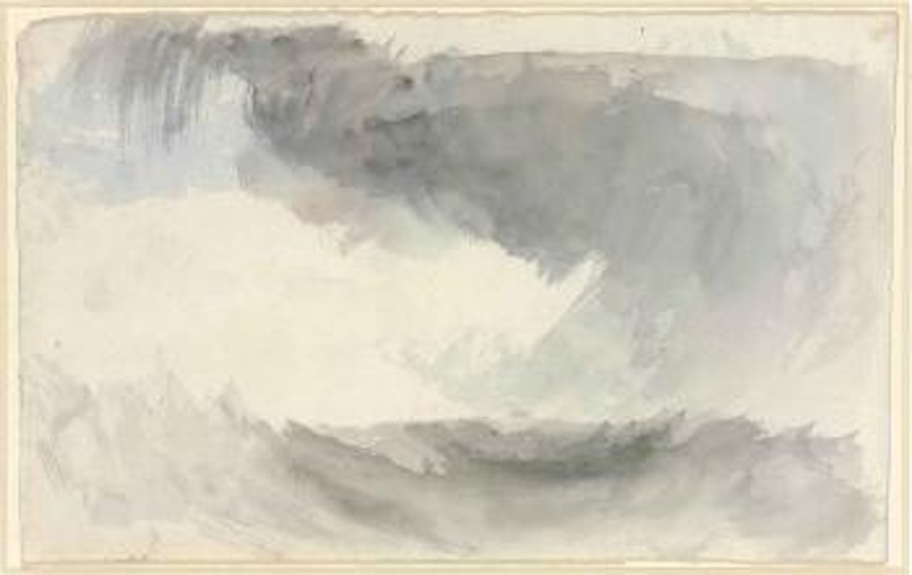 A storm at sea, Fingal's cave by Joseph Mallord William Turner