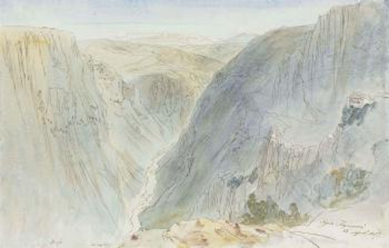 Agia Paraskevi, Epirus, Greece by Edward Lear