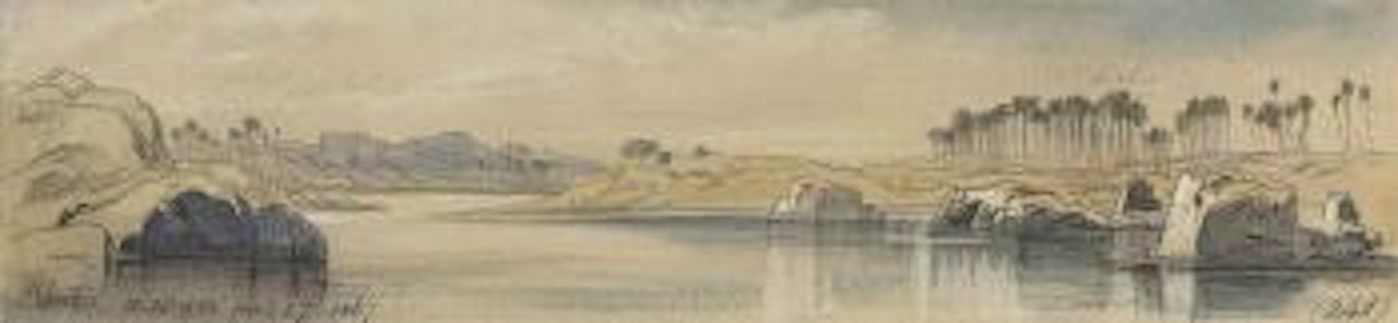 Aswan on the Nile, Egypt by Edward Lear