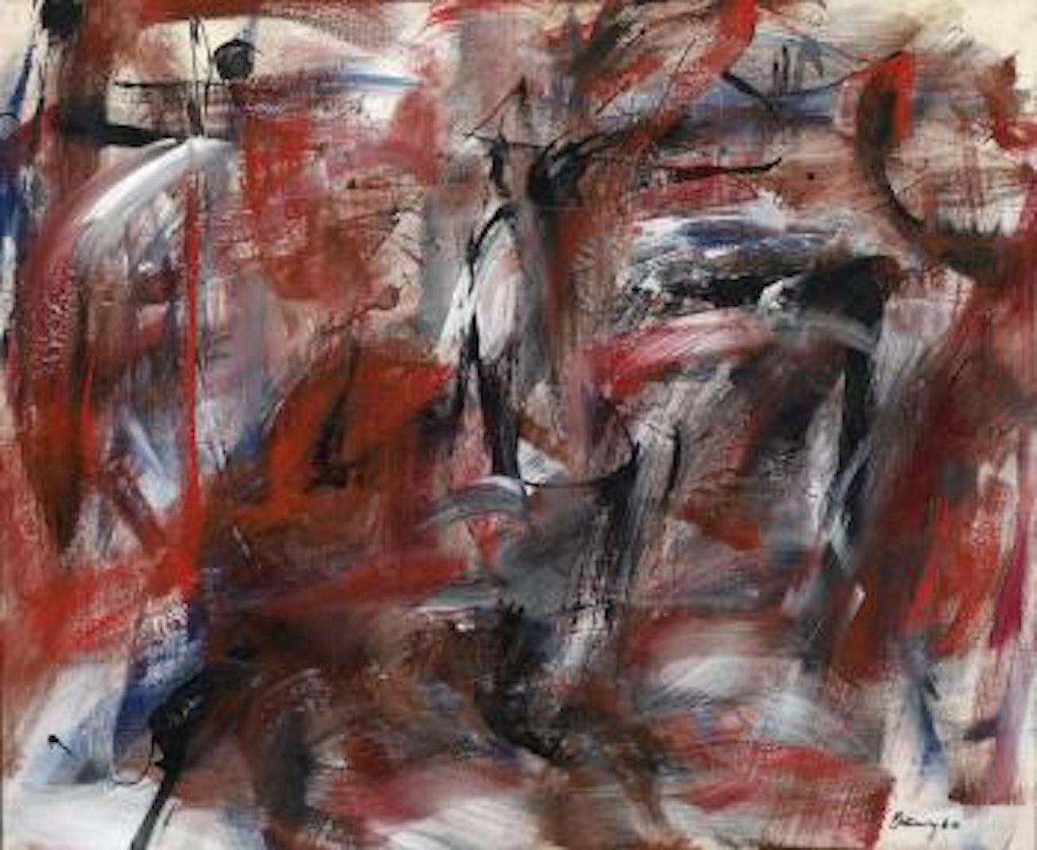 Red composition by Peter Bruning