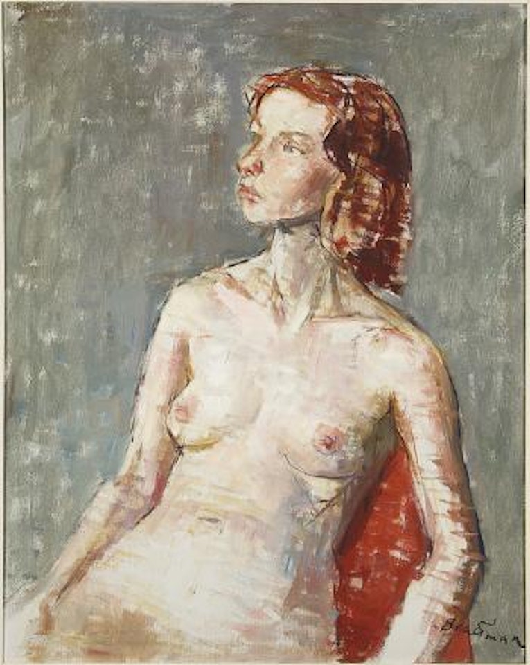 Seated Female Nude by Robert Brackman