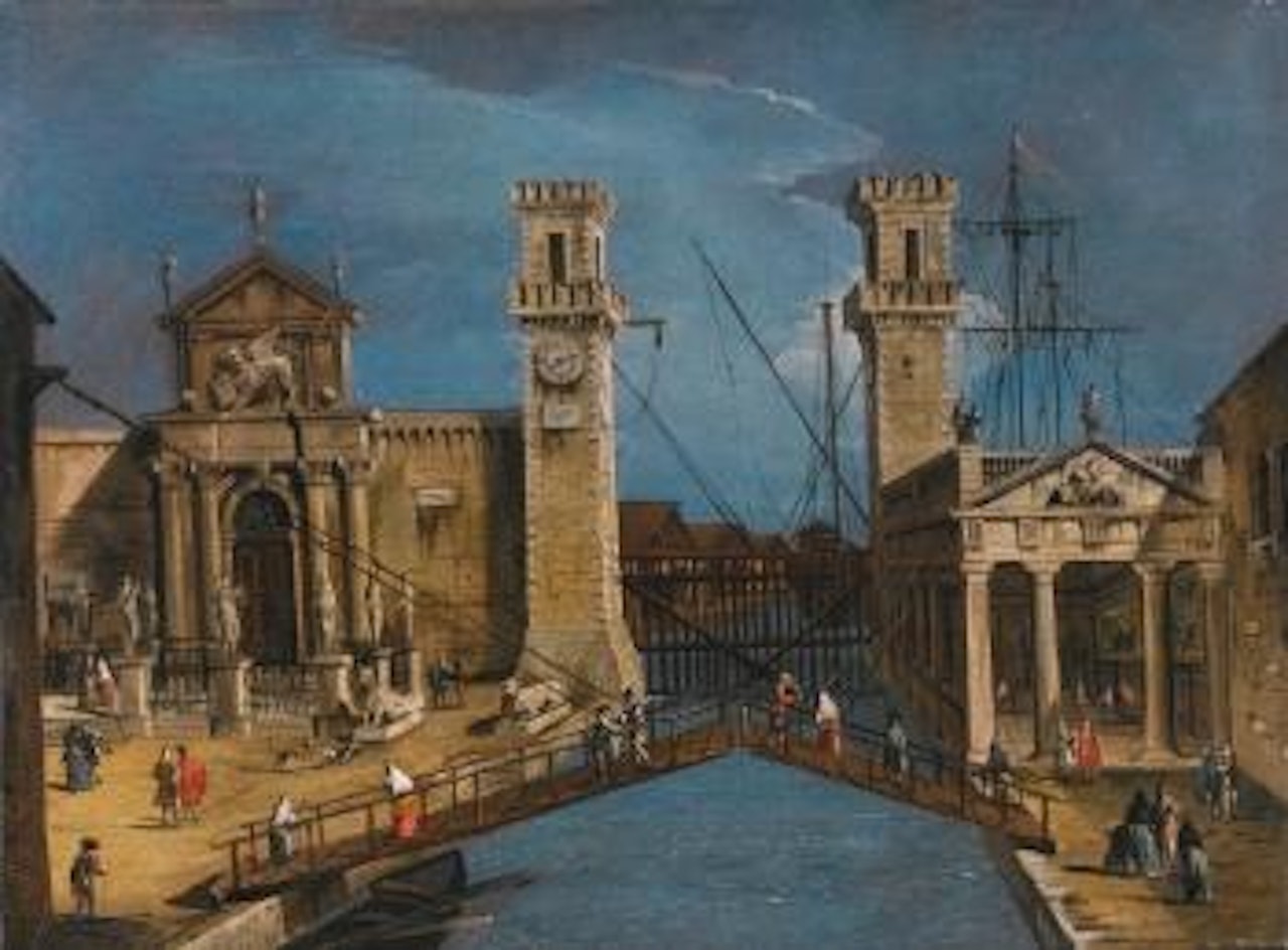 Venice, The Entrance To The Arsenale by Francesco Guardi
