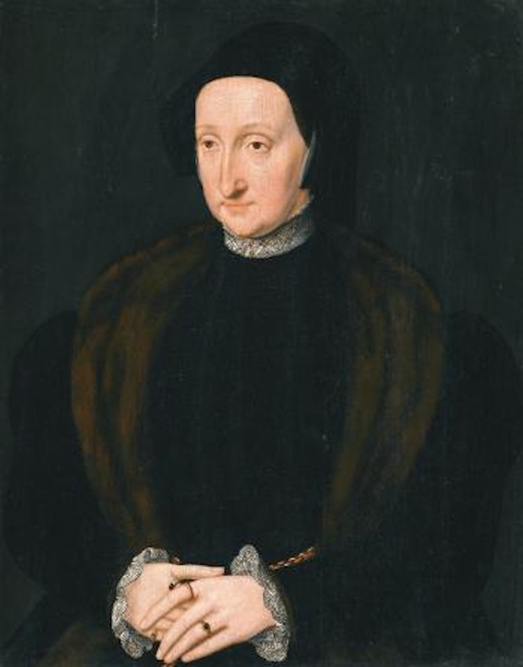 Portrait Of a Lady, Half-length, Wearing a Fur-trimmed Coat by Netherlandish School