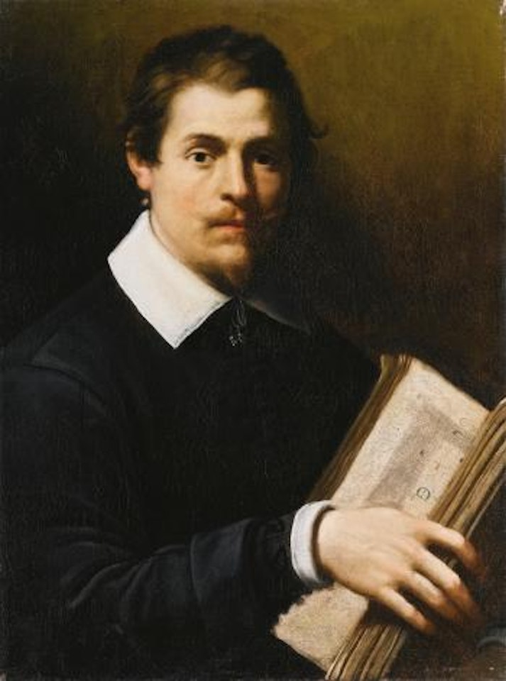 Portrait Of a Gentleman, Half Length, Holding a Book by Annibale Carracci