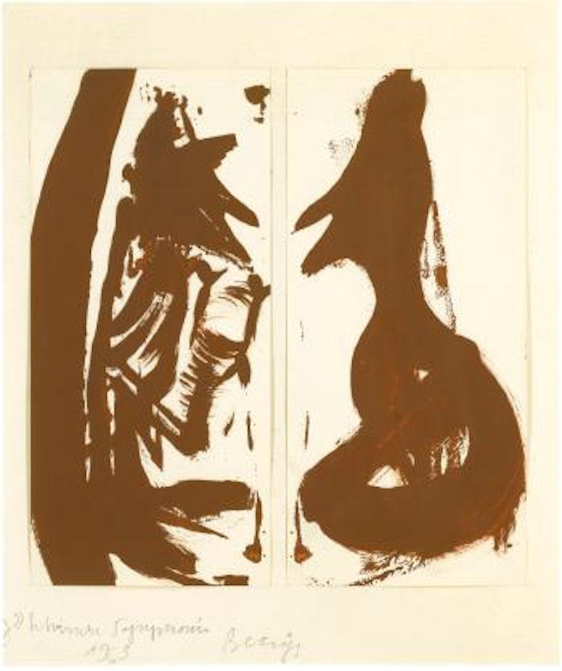 Doppelblatt "Befragung" (Double Page "Survey") by Joseph Beuys
