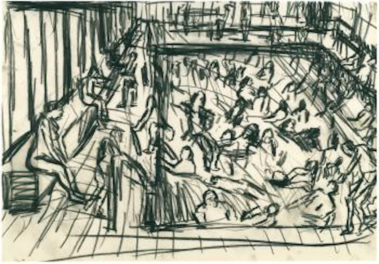 Children's Swimming Pool by Leon Kossoff