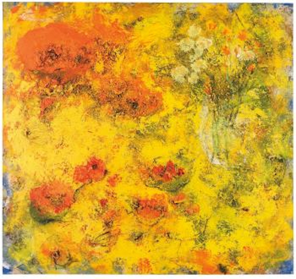 Potirons Avec Bouquet De Fleurs No.2 by Miquel Barcelo