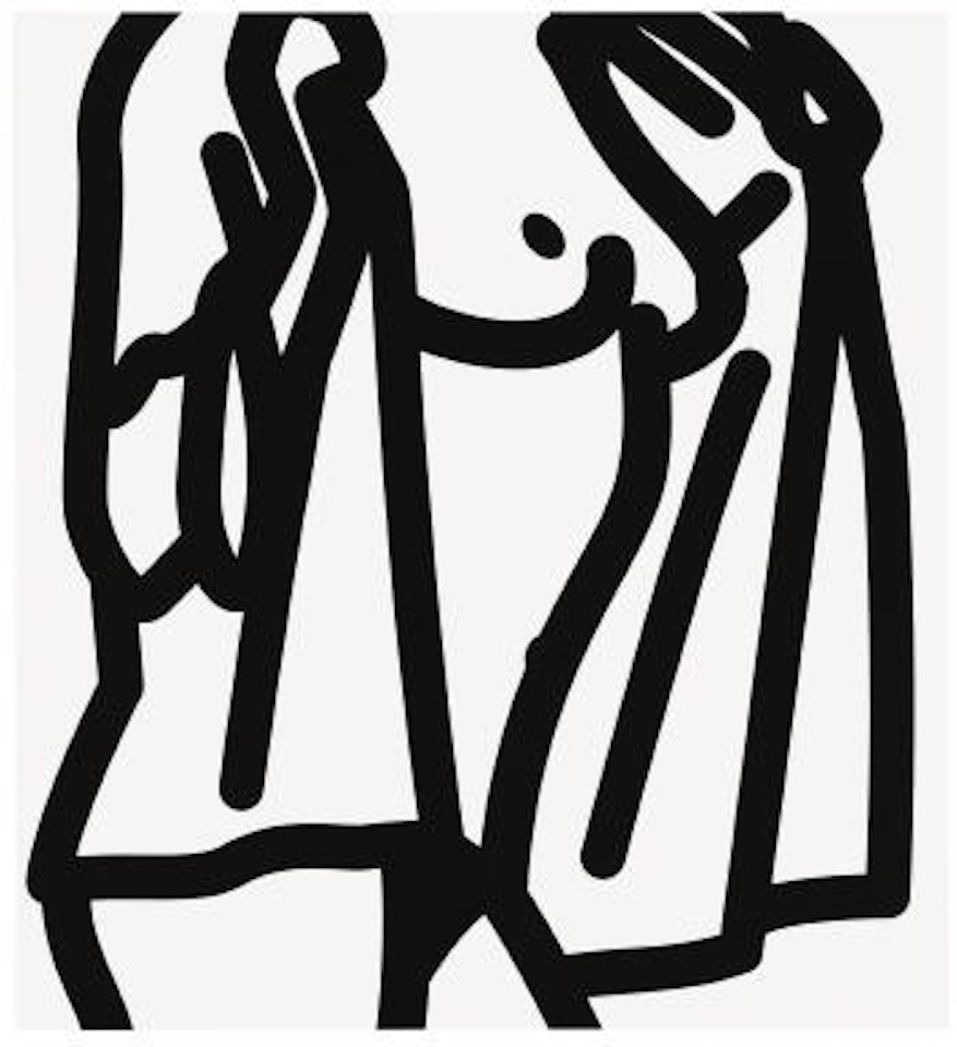 Sarah With Skirt by Julian Opie