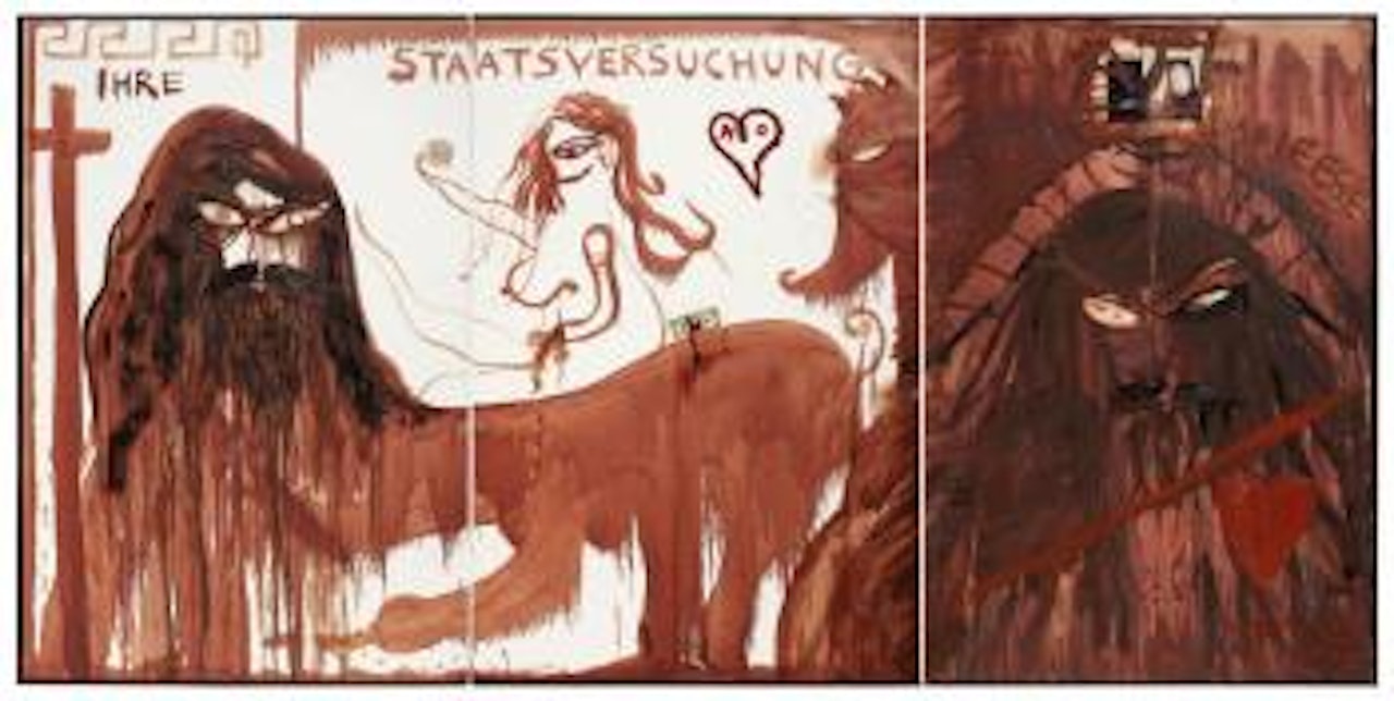 Göttliche Befruchtung (Triptychon) by Jonathan Meese