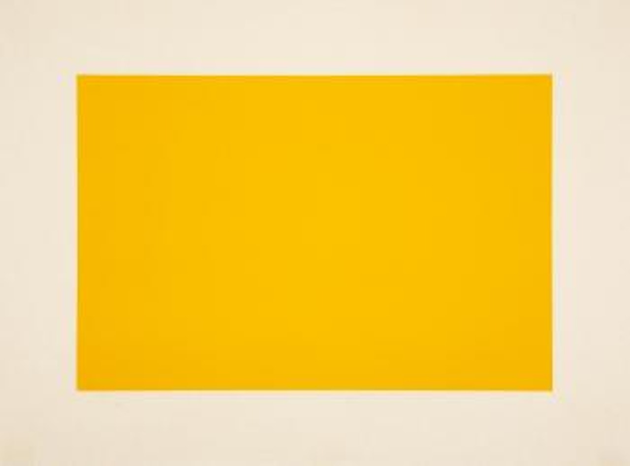 Ohne Titel (Kadmiumgelb hell) by Donald Judd