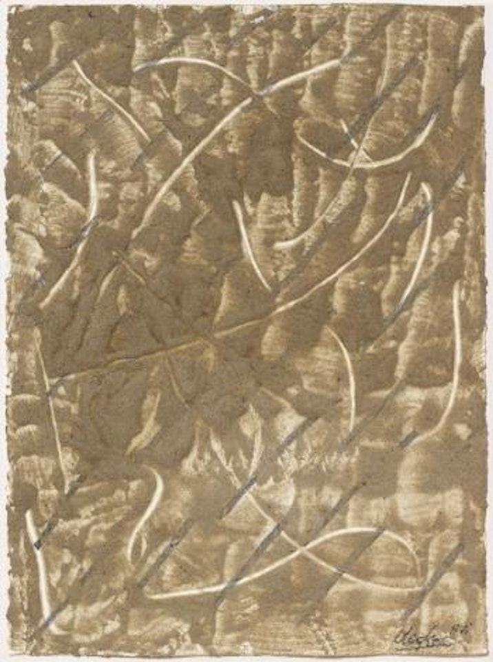 Ohne Titel (Sandbild) by Günther Uecker