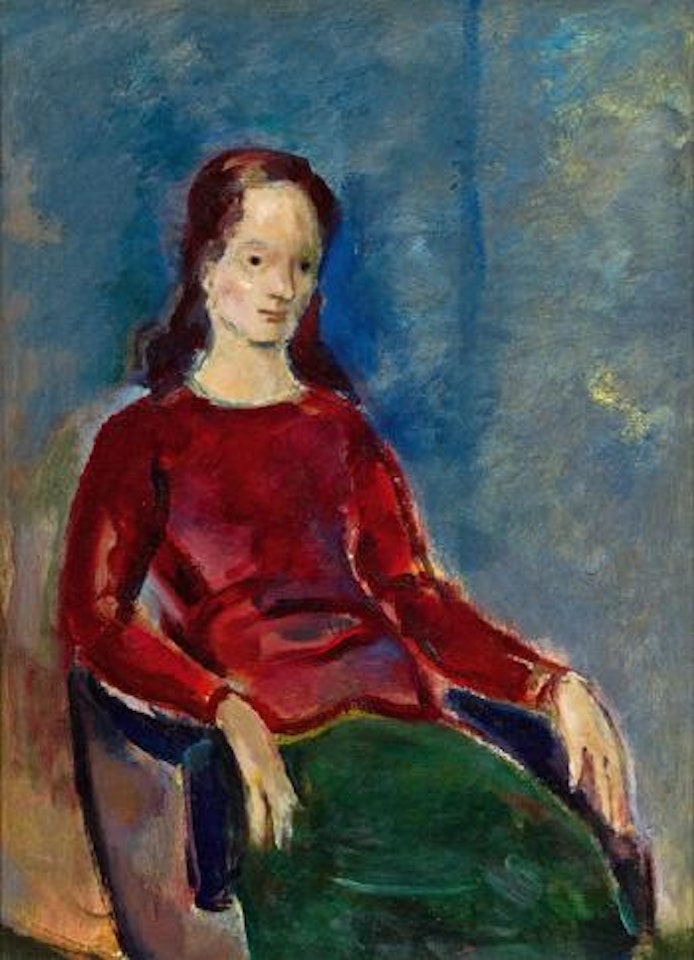 Dame mit rotem Oberteil by Joseph Floch