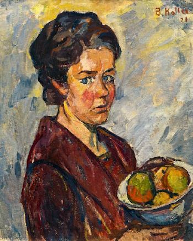 Frau mit Obstschale by Broncia Koller-Pinell