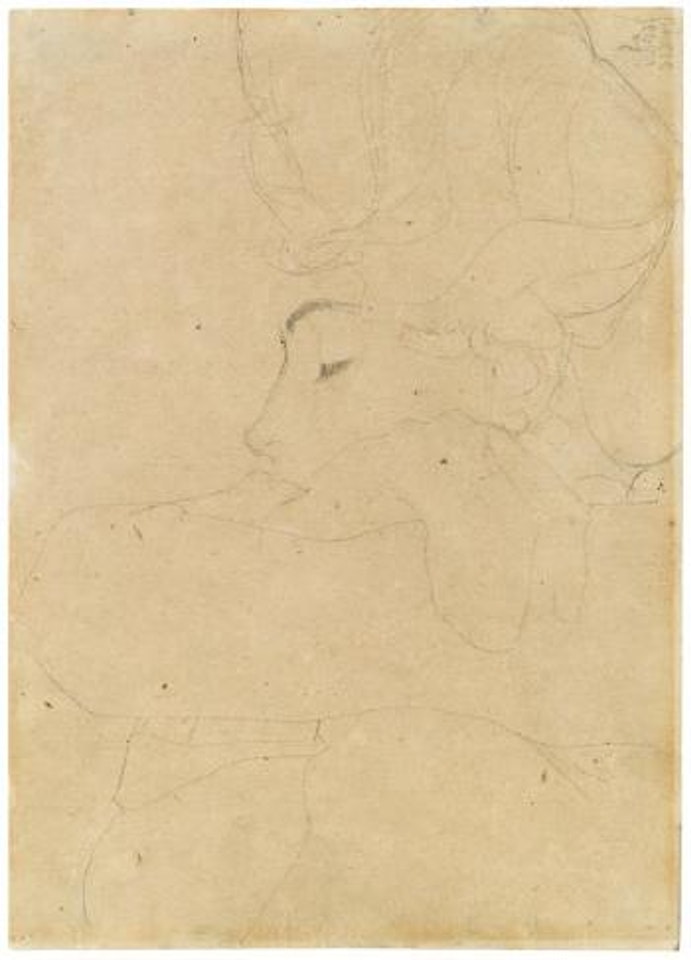 Porträt einer Dame by Egon Schiele