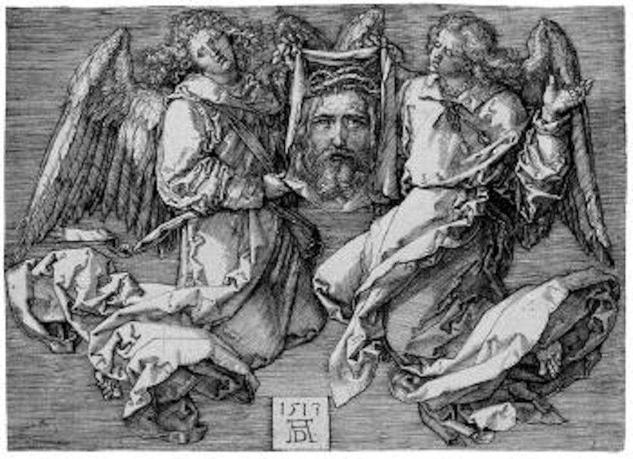 Das Schweisstuch, von zwei Engeln getragen by Albrecht Dürer
