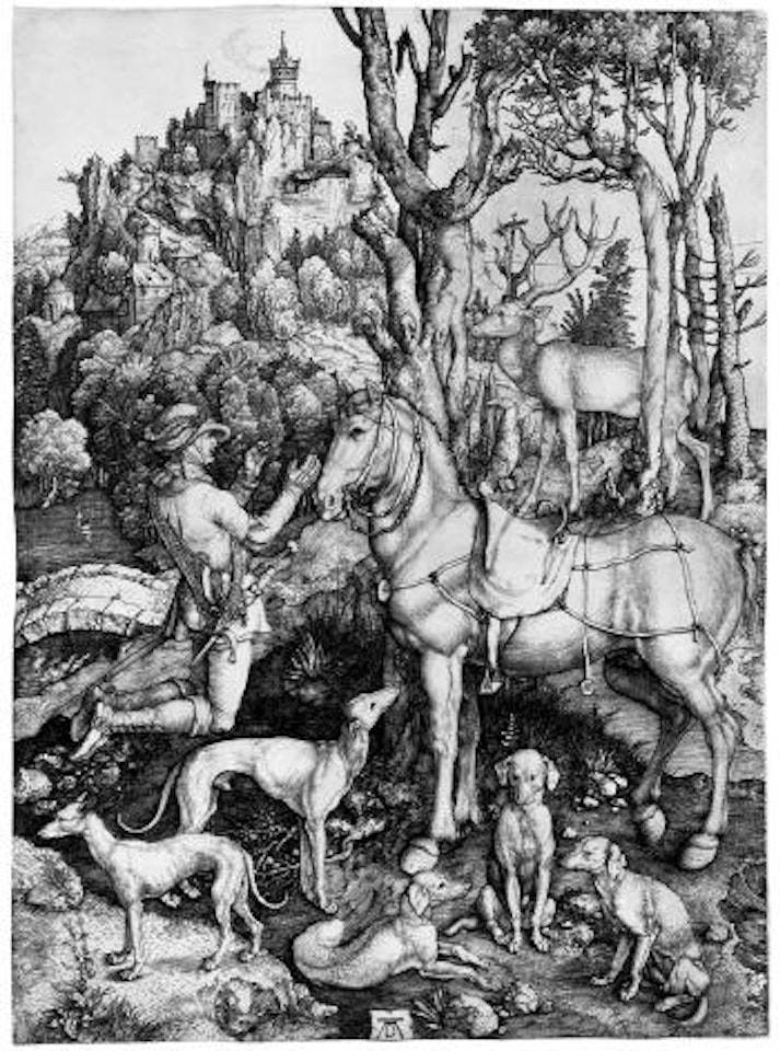 Der hl. Hubertus, auch Eustachius genannt by Albrecht Dürer