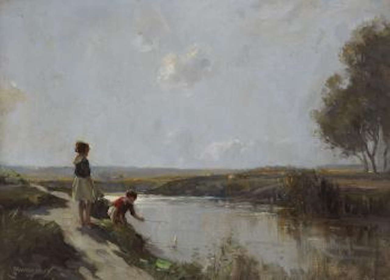 On the river Bann, County Antrim by Frank Mckelvey