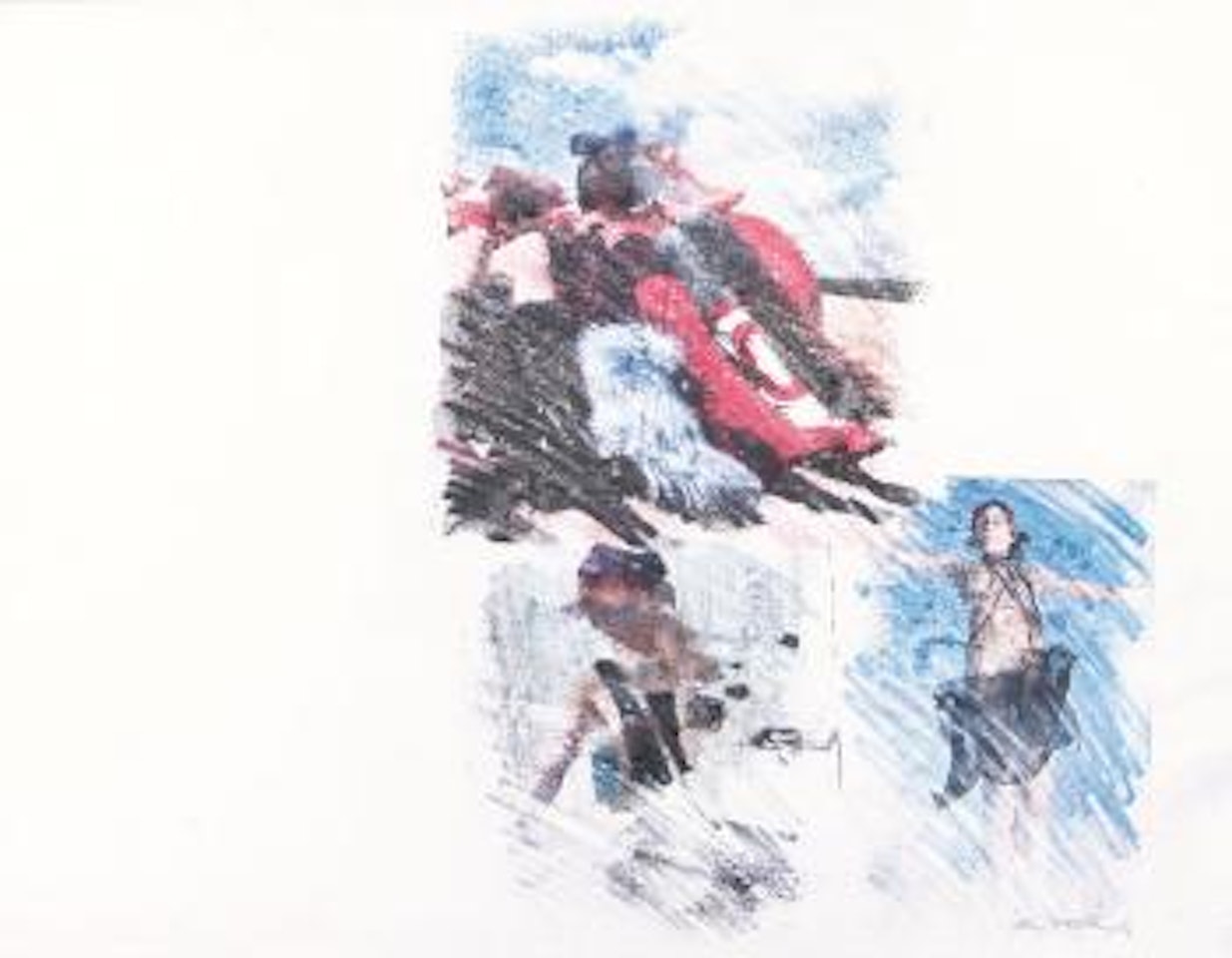 Senza titolo by Mimmo Rotella
