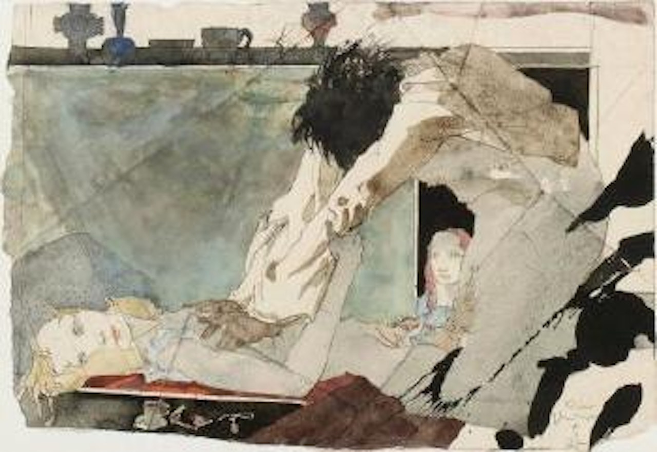 Erotische Szene by Horst Janssen