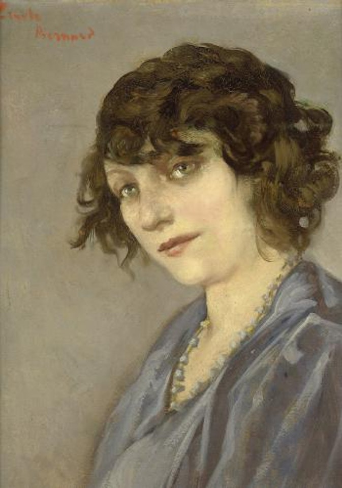 Portrait d'une jeune fille by Emile Bernard