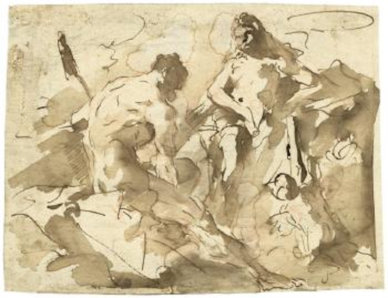 Herakles und Omphale by Gaspare Diziani