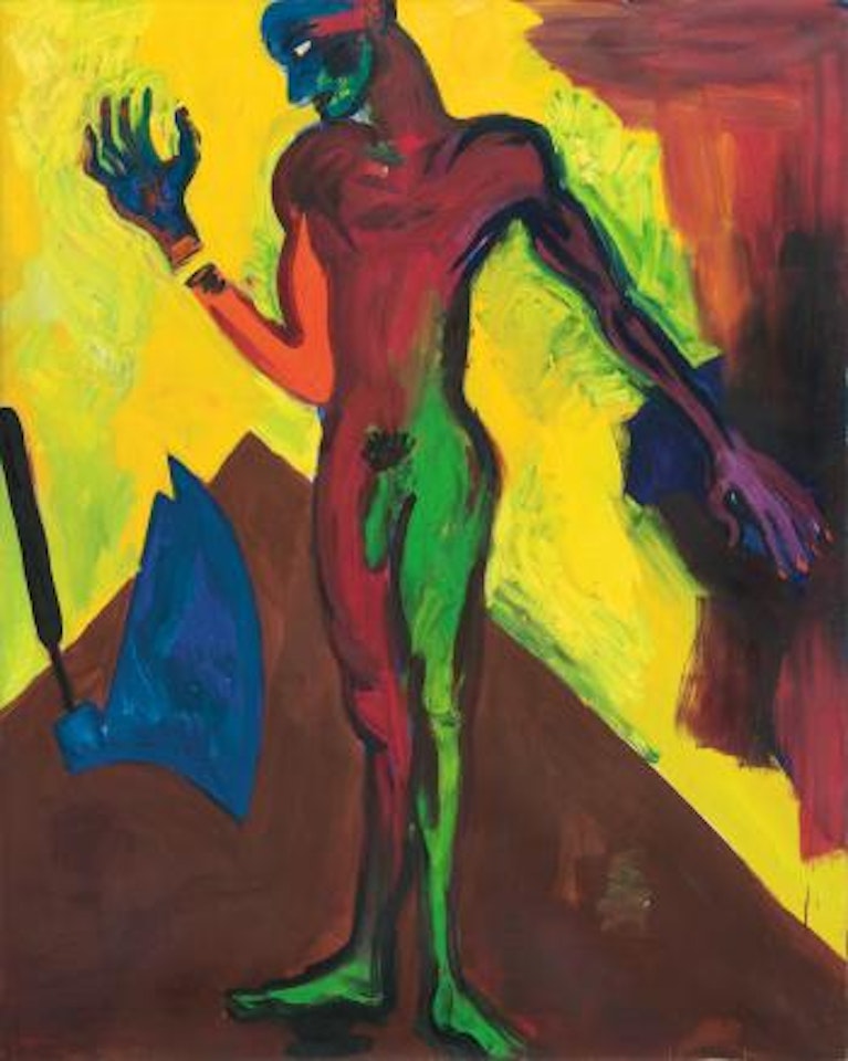 Mann mit Axt by Rainer Fetting