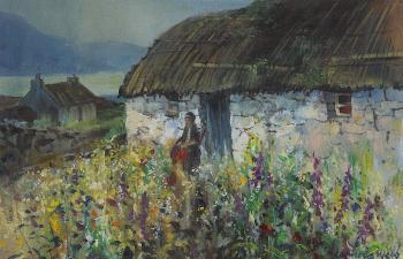 Thatched cottage, Connemara by Kenneth Webb