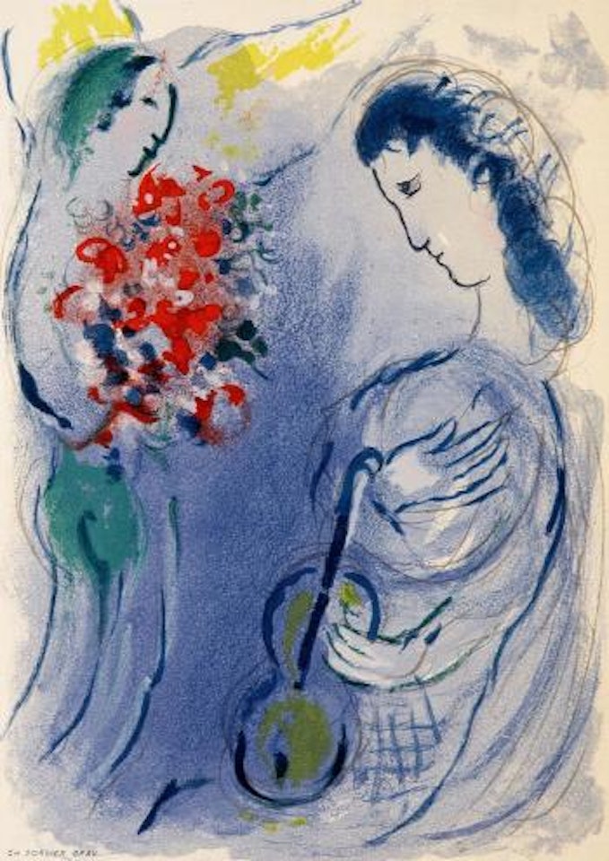 Der Engel der Musik by Marc Chagall