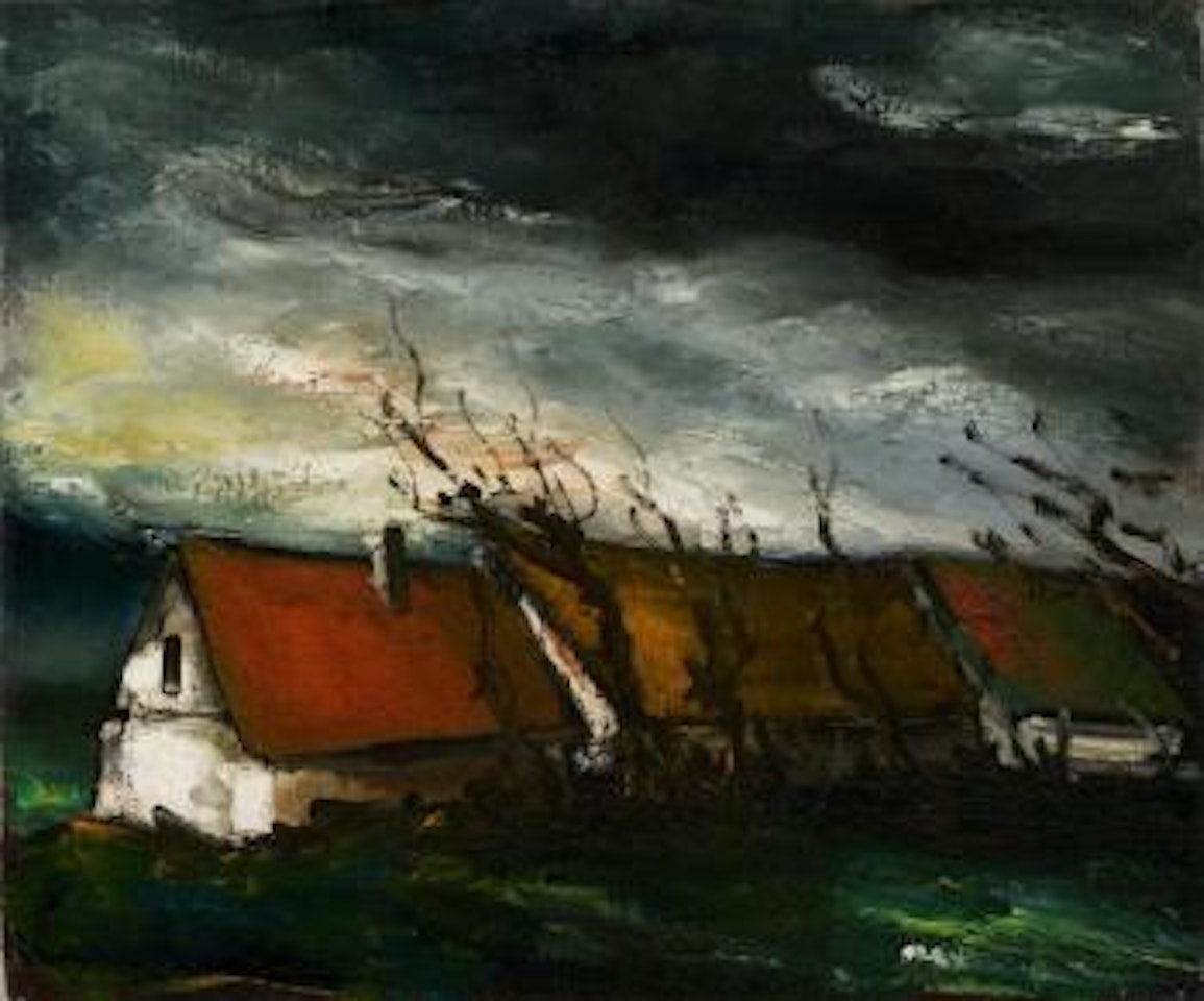 Maisons Aux Environs De Rueil by Maurice de Vlaminck