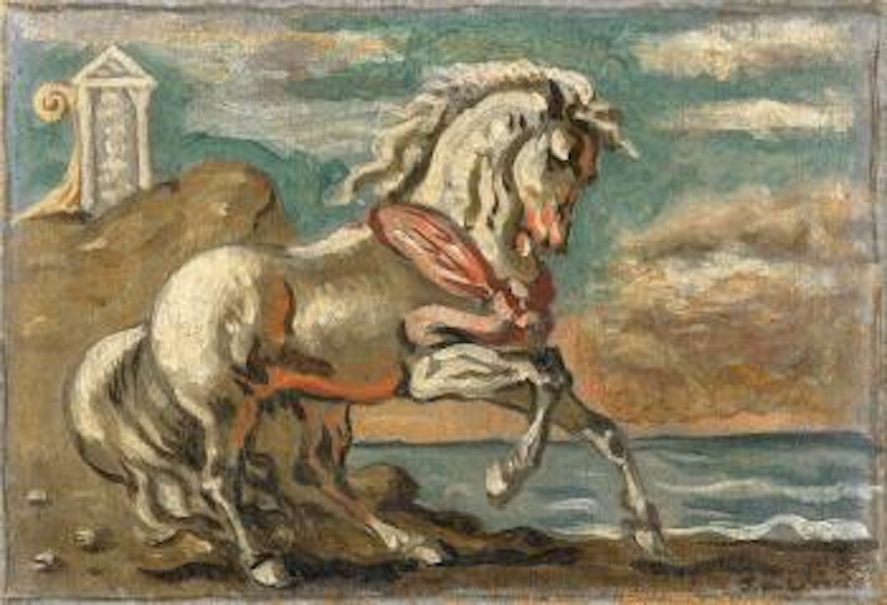 Cavallo Bianco In Riva Al Mare by Giorgio de Chirico