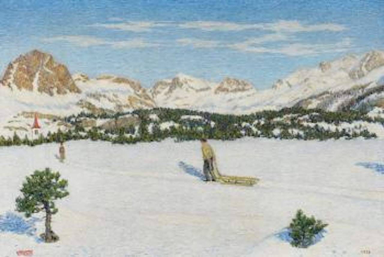 Febbraio a Maloja by Gottardo Segantini