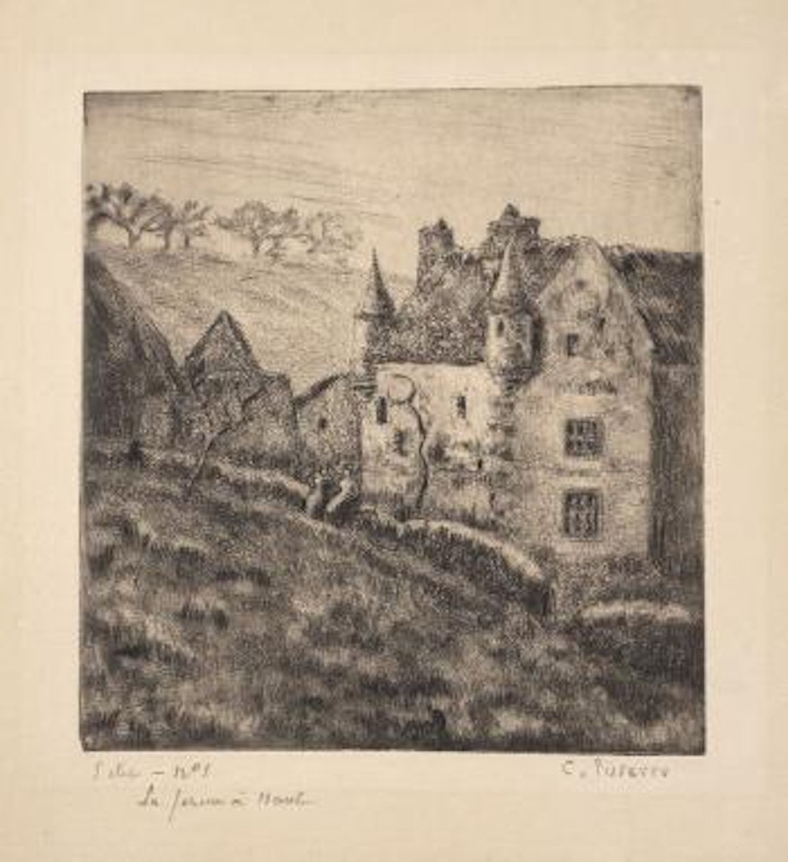 La ferme à Noël (Osny) by Camille Pissarro