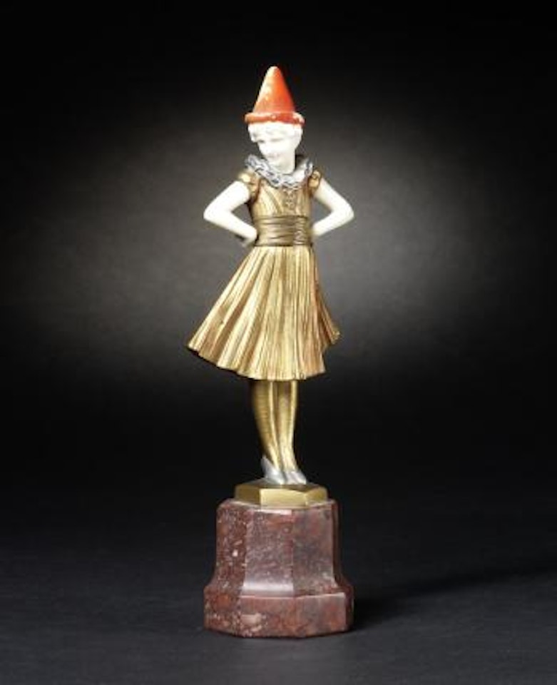 Girl in Clown Hat by Ferdinand Preiss