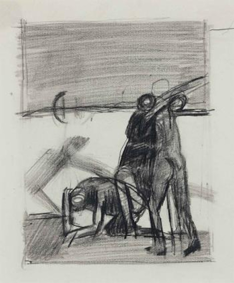 Fight on the Marshes; Assembly of Figures by Keith Vaughan