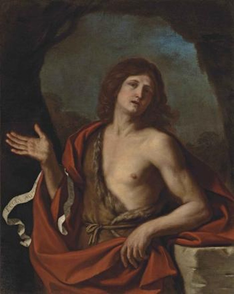 Saint John the Baptist in the wilderness by Guercino