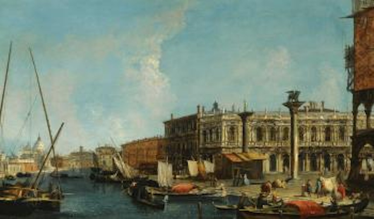 Venice, a View Of The Molo From The Bacino Di San Marco With The Piazzetta And The Entrance To The Grand Canal by Michele Marieschi