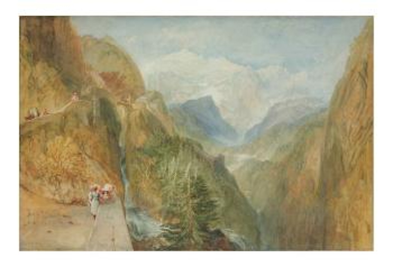 Mont Blanc from Fort Roch, Val d'Aosta by Joseph Mallord William Turner
