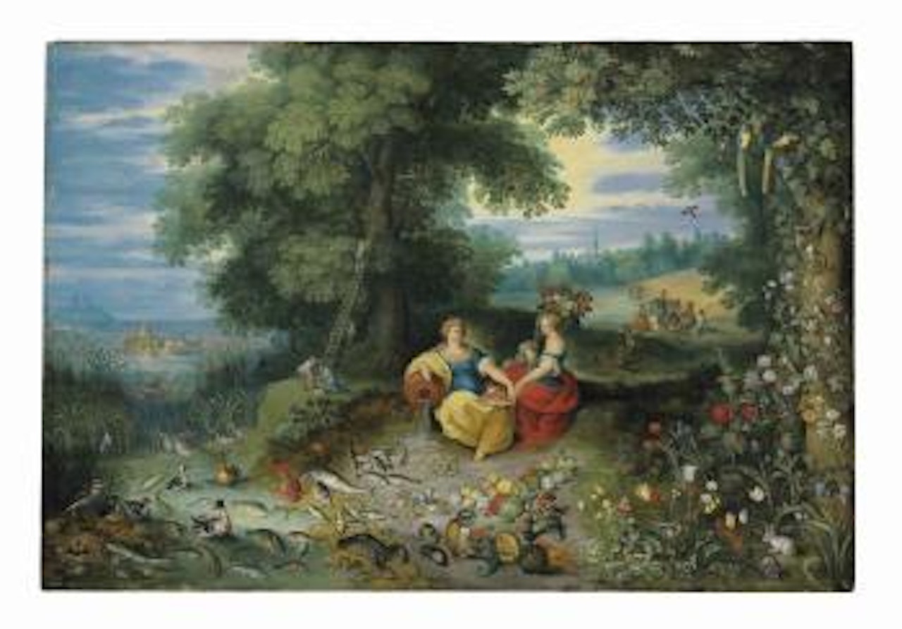 An Allegory of Water and Earth by Jan Brueghel by Frans Francken II