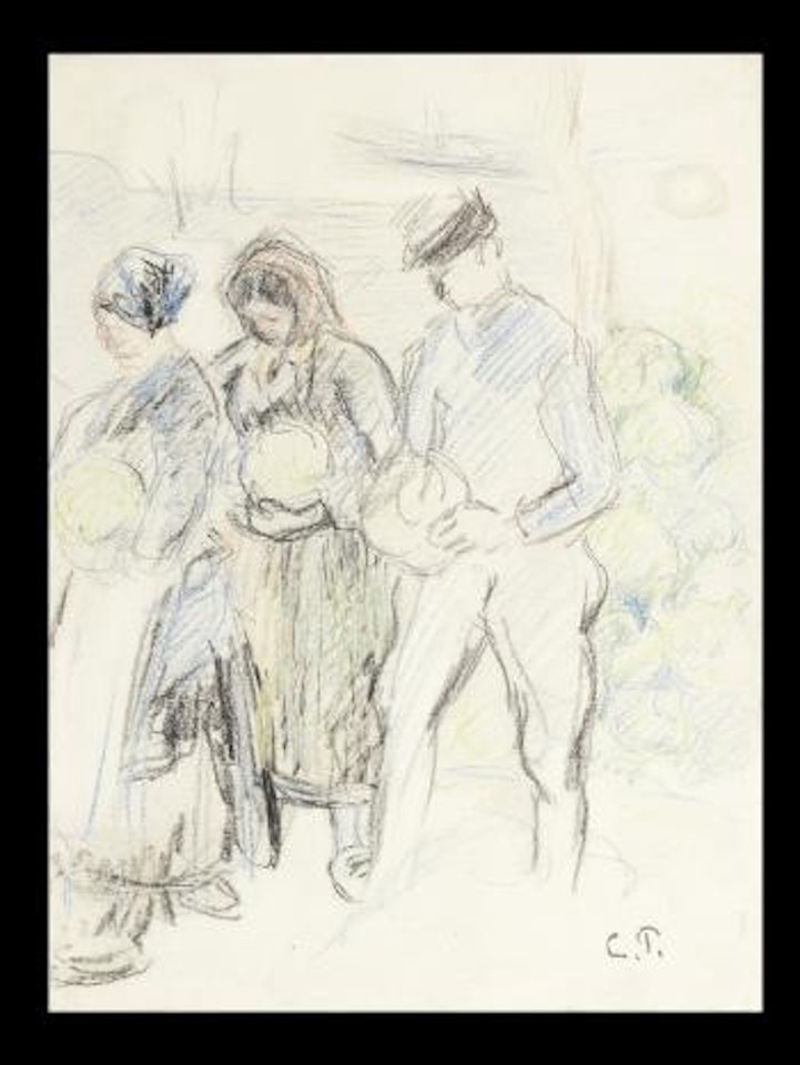 Les paysans by Camille Pissarro