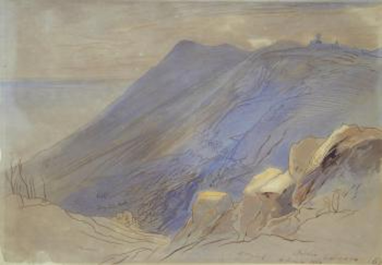 Turbia (La Turbie) in southeastern France by Edward Lear