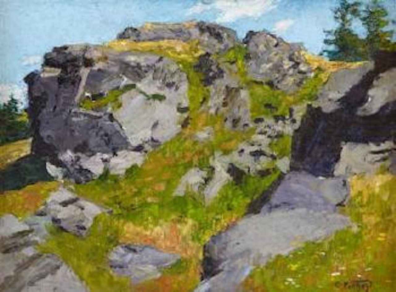 Rocky pasture by Edward Henry Potthast