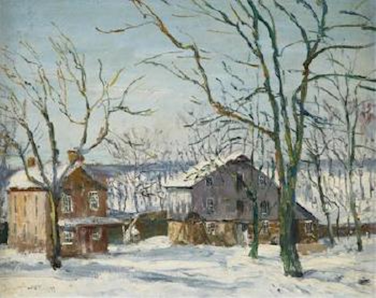 House in the snow by Walter Emerson Baum