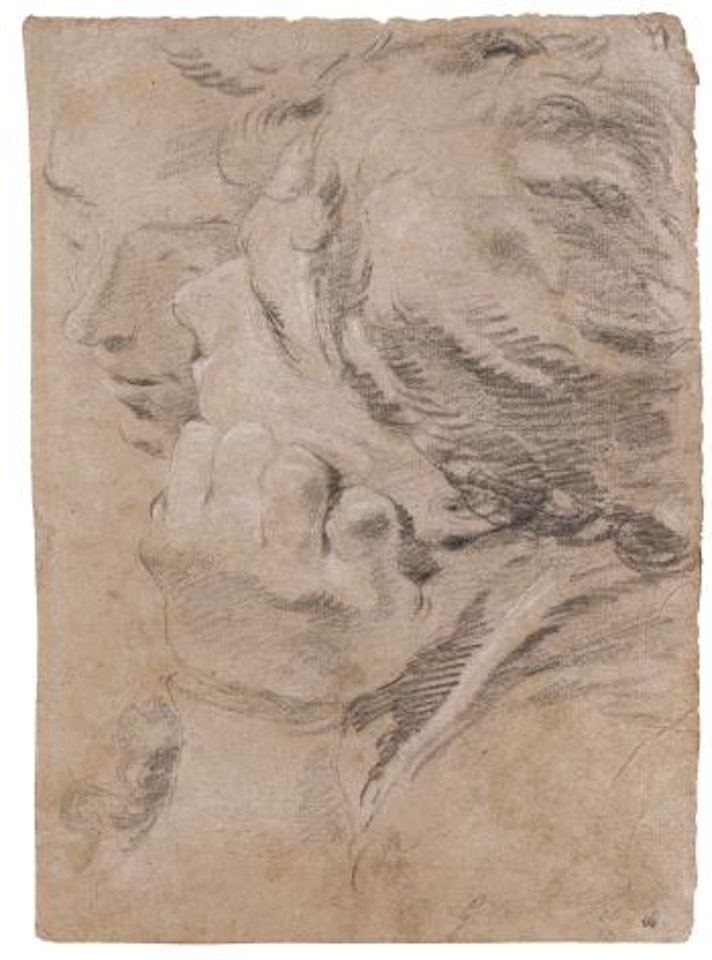 Recto: a Study Of Two Male Heads Verso: Head Of a Young Man by Giovanni Battista Tiepolo